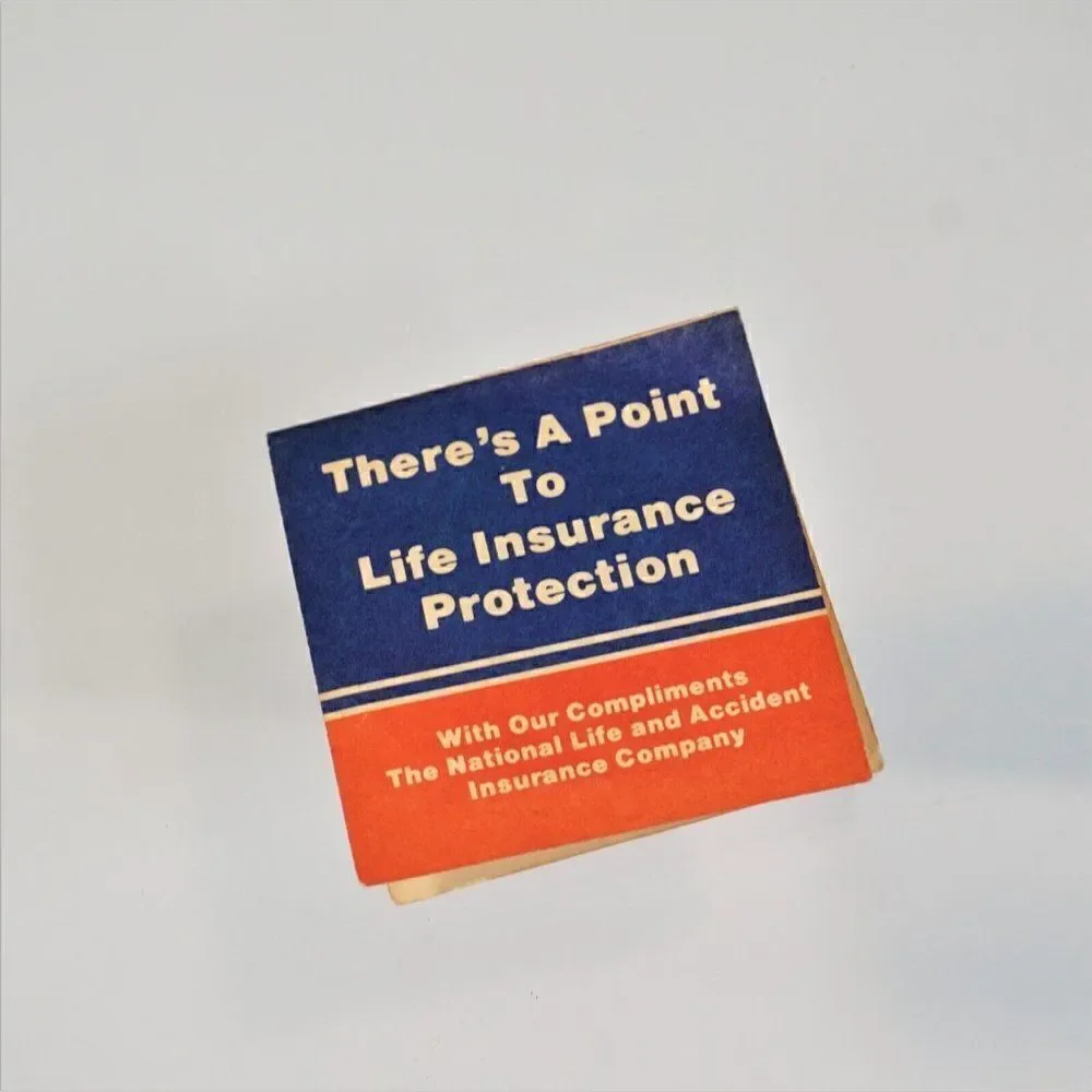 Vintage National Life & Accident Ins Advertising Sharps Sewing Needles Japan